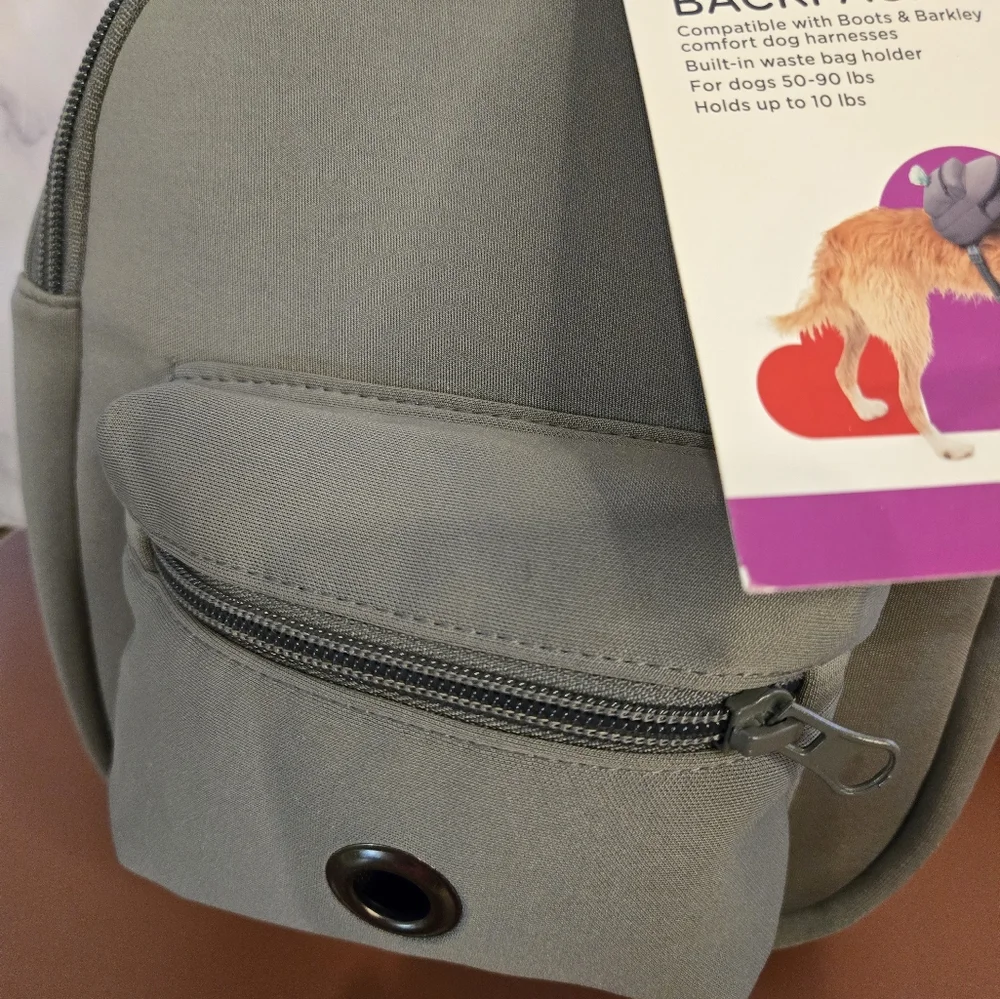 Boots & Barkley Gray Dog Backpack Large/Extra Large New